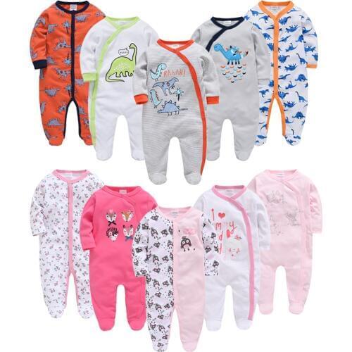 One-Piece Baby Girl Clothes Cotton Cartoon Ropa bebe 3 6 9 12M New Born Baby Clothes Boys Rompers Full Sleeve Baby Born Clothing