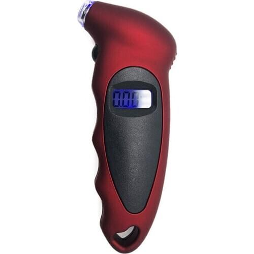 Digital Tire Barometer Setting Tire Barometer with Backlit LCD and Non-slip Handle Clearly Display Accurate Readings
