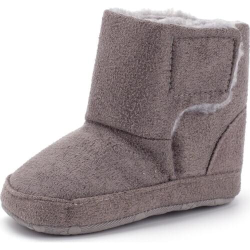 Infant Boots Boys Soft Sole Baby Shoes Toddler Girls Kids Winter First Walkers Pre-walker 0-24month Children Hook & Loop Plush