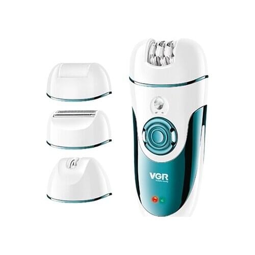 4in1 electric women epilator female shaver leg body hair removal lip chin depilatory lady bikini trimmer facial hair remover