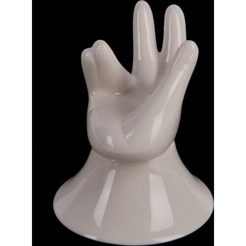 Porcelain Fine Mesh Kungfu Tea Funnel Strainer Filter W/ Holder Stand Health Tea Parts Accessories Tools