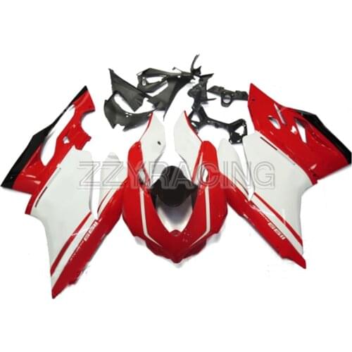 Injection Fairings Kits for Ducati 899 1199 2012 2013 Year Complete ABS Plastic 12 13 Motorcycle Panels Kit Red White New Hulls