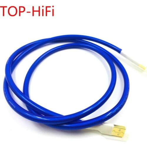 TOP-HiFi 7nOCC silver-plated braid USB 2.0Type A to B Male Interconnect Cable USB Sound Card DAC toUSB Audio Digital cable