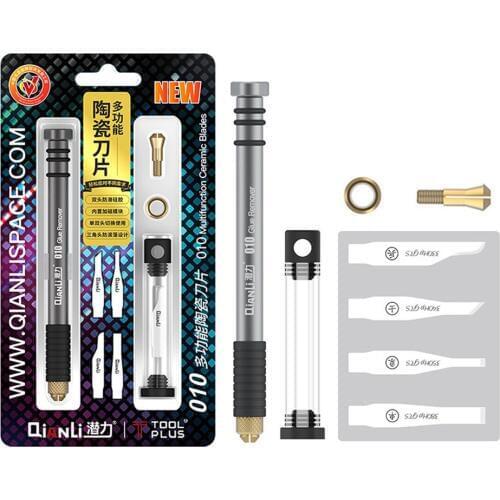 QianLi 010 Ceramic Knife Mobile Phone Mainboard IC CHIP Glue Removal Blade Antistatic Disassemble Phone PC Rework Processor Tool