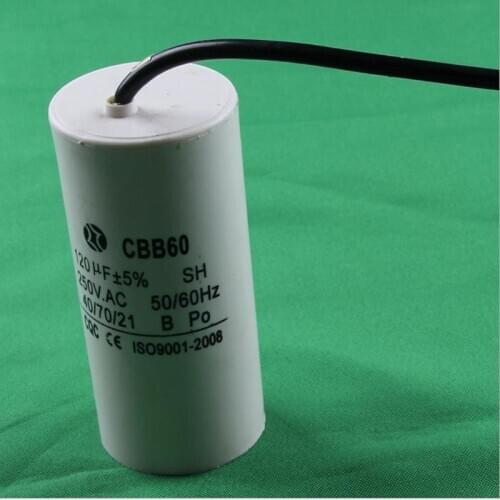 Sheath line running capacitor CBB60 250V series 120uf