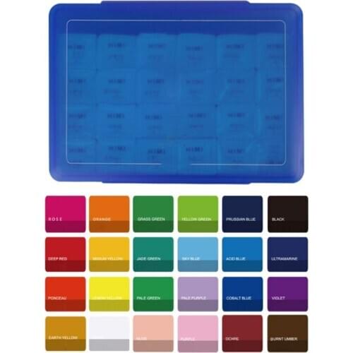 2021 New 18/24 Colors Gouache Paint Set with Palette 30ml Watercolor Painting for Artists