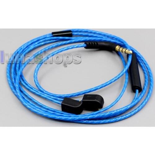 LN004988 With Mic Remote Volume Cable For Etymotic ER4B ER4PT ER4S ER6I ER4 Earphone