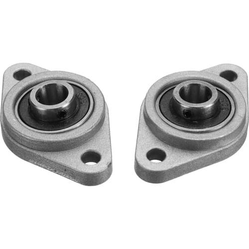 2pcs/set Diamond Pillow Block Bearing KFL08 Rhombic Zinc Alloy Flange Block Bearing 8mm Bore Diameter for Printing Machine