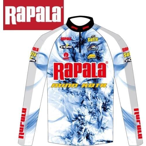 Rapala Brand Fishing Clothing Quick-Drying Sun Protection Fishing Shirts Anti-UV Fishing Competition Clothes Long Sleeve