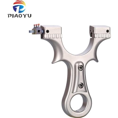 New Full Titanium Alloy Slingshot Butterfly Clip Flat Rubber Band TC21 Slingshot High Precision Outdoor Hunting Accessories