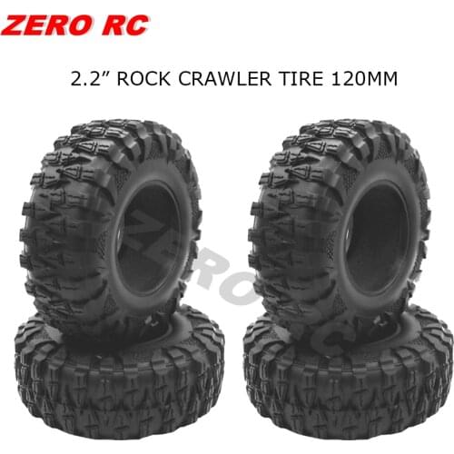 2.2 Inch SOFT Rubber Tires 120mm Tyre WITH FOAM For 1/10 RC AXIAL SCX10 II MST JEEP TRX-4 TRUCK