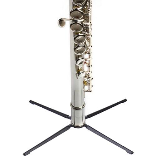 Foldable Tripod Holder Stand With Metal Leg Base Foldable For Flute Or Clarinet