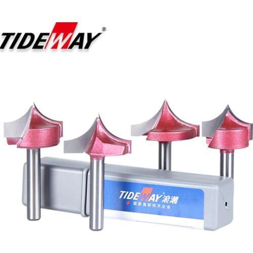 Tideway 6mm Shank Industrial Grade Woodworking Beak 3D Clearing Bottom Router Bit Edge Three-dimensional Engraving Machine Tool