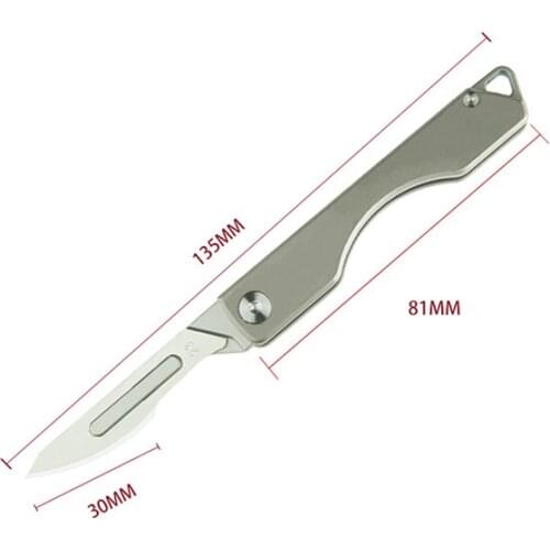 Titanium Folding Knife High Hardness Tactical Outdoor Survival Camping Tool Knifes G10 Blade Portable Utility Knife