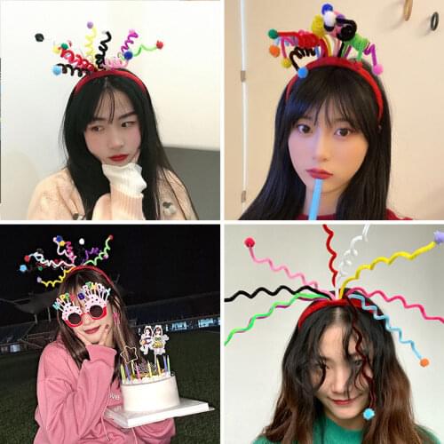 Halloween Decoration Girl Birthday Headband Props Halloween Birthday Party Decorations For Home Spring Funny Headband