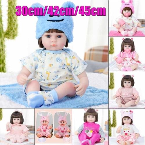 Silicone Baby Dolls Alive Toddler Realistic Real Girl Baby Doll Birthday Christmas Play Toys for Children