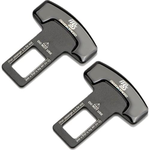 1/2PC Car Seat Safety Belt Buckle Plug Alarm Canceler Stopper Quality Alloy For Mazda CX-4 CX-5 CX-7 CX-9 CX-3 CX 5 MX3 M5 MS