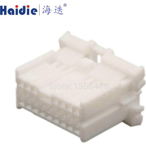 2sets auto 16pin auto female of 1123350-1 plastic wiring harness cable unsealed connector 1123371-1