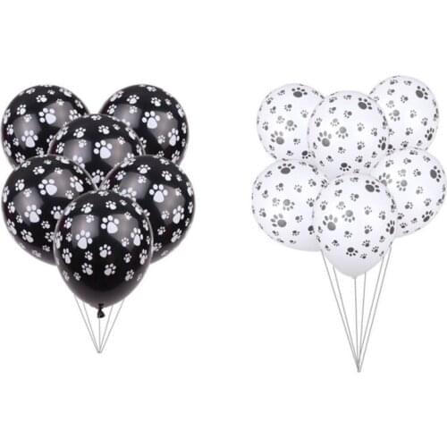 10PCS 12inch Birday Party Balloons Mini Cute Dog Footprints Latex Balloons Kids Birthday/Wedding Party Decoration Kids Toys