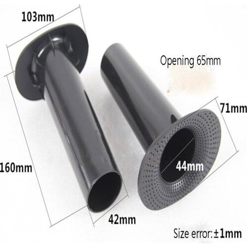 10pcs/lot Speaker Inverter Tube Echo Tube Plastic Vent Connector Hole 65MM Long 160MM Black