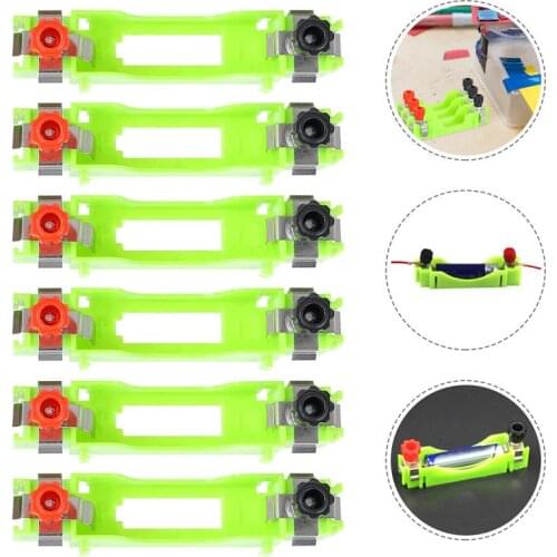 6pcs AA Physics Labs Battery Holder Kids Circuit Learning Tool Battery Case No. 5 Battery Box With Terminal