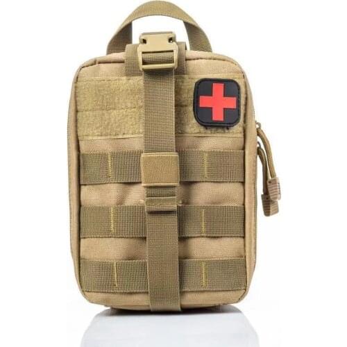 Aid Pouch Tactical First-Aid Kit Accessory Bag Tactical Waist Pack Multi-Purpose Outdoor Mountaineering Life-Saving Bag