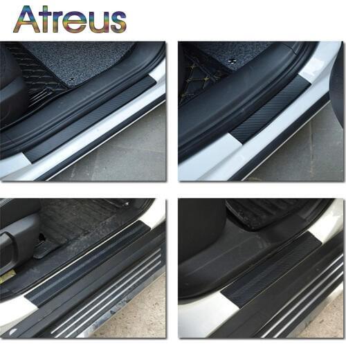 Auto carbon fiber scratch strip protection pad for BMW E90 F30 F10 Audi A3 A6 C5 C6 Opel Insignia Alfa Romeo Ssangyong