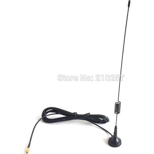 Free Shipping 10pcs GSM/GPRS Sucker Antenna Length 3m Cable SMA Plug Lo Needle 900/1800MHZ With Magnetic Base