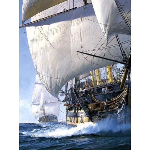 Free Shipping Offshore Sailing seascape canvas prints oil painting printed on canvas home wall art decoration picture unfamed