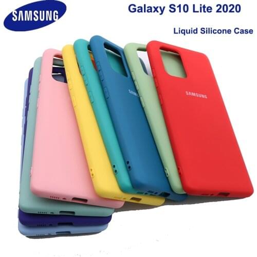 S10 Lite Case For Samsung Galaxy s10 lite Liquid Silicone Cover Protective Silky Soft-Touch Shell For samsung S10 lite 2020