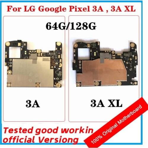 For LG Google Pixel 3A , 3A XL Motherboard Android OS Installed Motherboard Original Replaced Mainboard With Full Chips 64G/128G