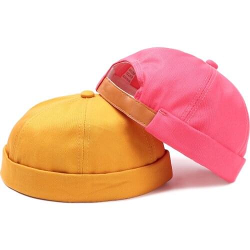 Brimless Hat for Men Women Fitted Cotton Bonnet Skullcap Youth Summer Black Brimless Cap Fashion Casual Beanies Hats