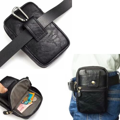 Waistband Hook Loop Belt Clip Leather Phone Case Dual Pouch For Zopo Z5000/P5000,Color X5.5i/X5.5/S5.5,Flash X Plus,Speed 7GP