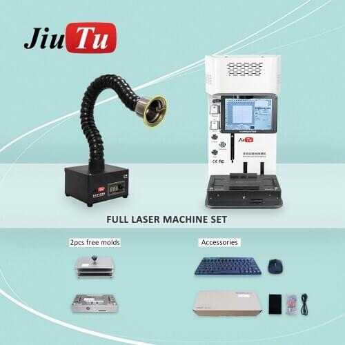 Jiutu Fiber Laser LCD Marking Machine For iPhone 11Pro Max 8 8 Plus X XR Back Cover Remover Separator