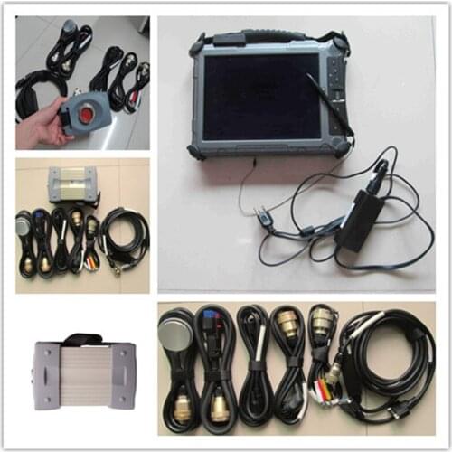 Top red mb star c3 diagnostic tool support mb trucks with software ssd installed in tablet ix104 (4g, i7) full set ready to work
