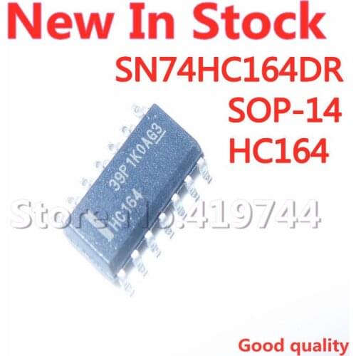 10PCS/LOT HC164 74HC164D SOP-14 SN74HC164DR 74HC164 SMD IC chip In Stock