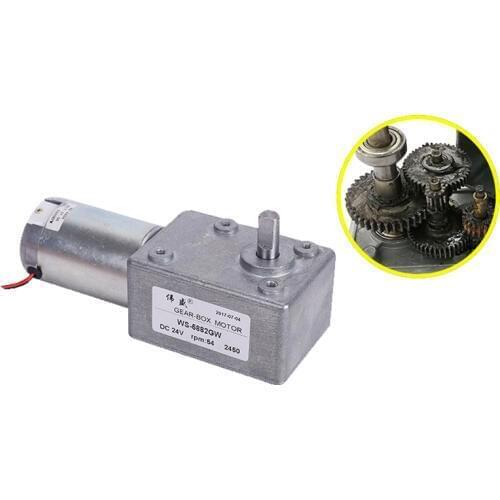 Mini Turbine Worm Geared Motor 12V Low Speed DC Geared Motor 24V DC Speed Control Motor Small Motor