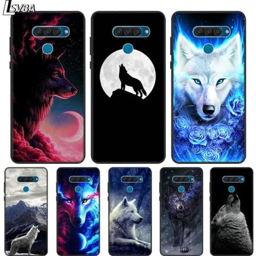 Moon Wolf Howl For LG K22 K71 K61 K51S K41S K30 K20 2019 Q60 V60 V50S V50 V40 V35 V30S V30 G8 G8S G8X ThinQ Phone Case