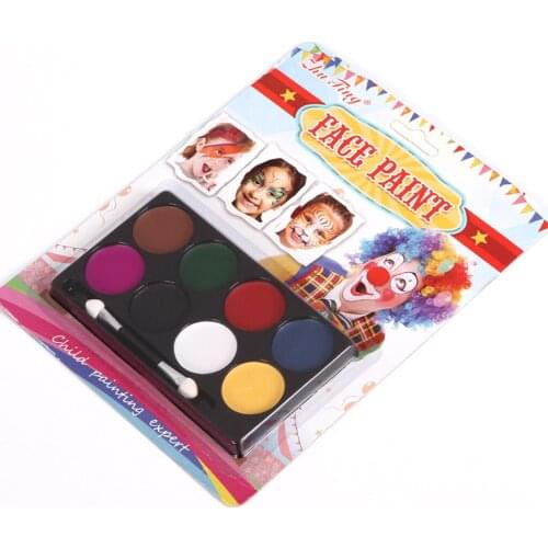 8 Assorted Face Paint Body Painting Palette Kit Party Stage Make Up Accss -1