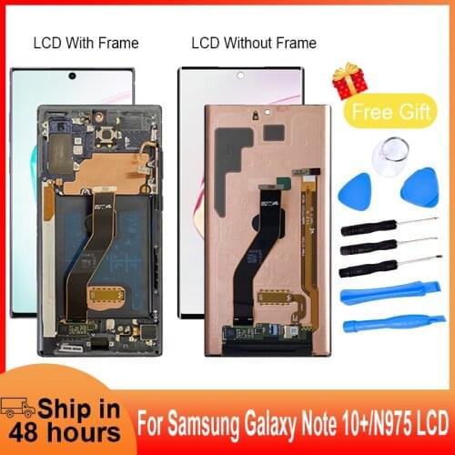 Original New Mobile Phone LCD Touch Screen With Frame For Samsung note10 Plus LCD Display