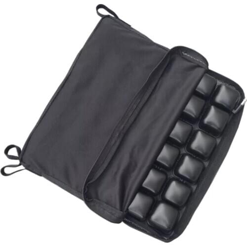 Reamocea 43x43cm Anti-Decubitus Motorcycle Seat Cushion Double-layer 3D Airbag Inflatable Seat Cushion Ride Pressure Relief