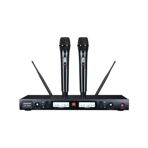 Christmas gift NEW Takstar TS-8808 D-PLL RF 200 selectable channels UHF wireless microphone KTV Schools Family Fun performances