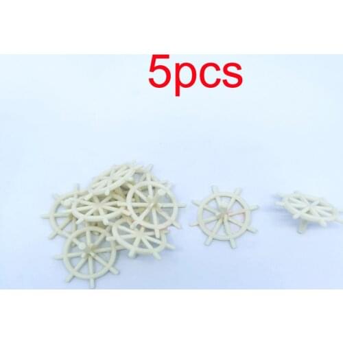 5pcs Dia 26mm Steering Wheel Resin RC Simulation Boat Assembly Direction Navigate Aiming Circle Nautical Decoration Parts