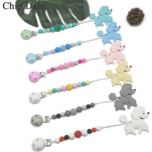 Chip Dale Silicone Pacifier Clips Chain For Baby Baby Animal Teethers Pendant Nipple Holder Food Grade Baby Teething Toys