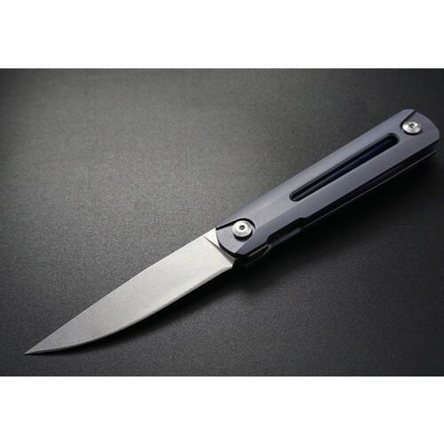 Trskt Zebra MS2 flipper folding knife balll bearing ,s35vn blade ,Tc4 titanium handle camping Survival knives outdoor EDC tool