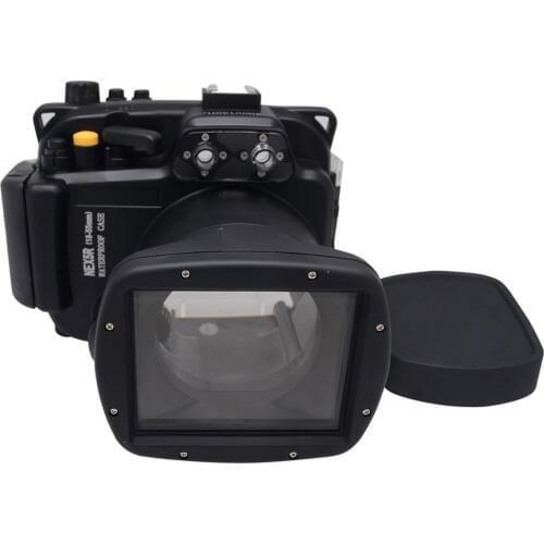 Mcoplus 40m/130ft Waterproof Underwater Camera Case for Sony NEX5R/5T Can Be Used With 18-55mm Lens