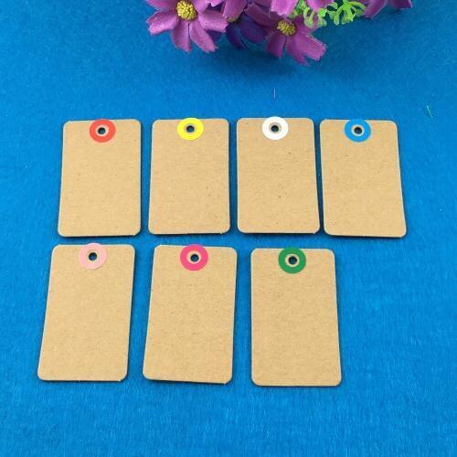 1000pcs Kraft PriceTags DIY Gift Tag Blank Paper Cards/Hang Tags/Packaging Labels for Gift//garment/box/Book With Free Stickers