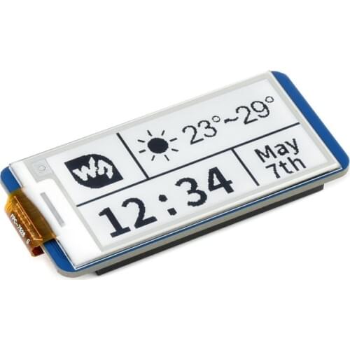 2.13inch E-Paper E-Ink Display Module For Raspberry Pi Pico with 250×122 Pixels Black/White SPI Interface