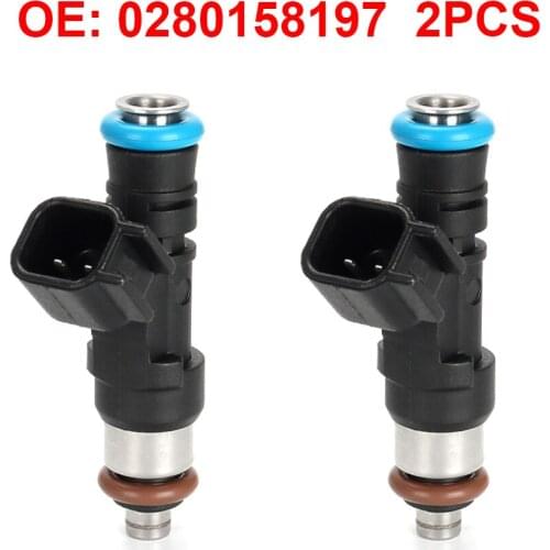 2PCS Pack New Fuel Injectors Fits For Polaris RZR 800 4X4 2011 2012 2013 2014 0280158197 Droppshipping Fuel Injector