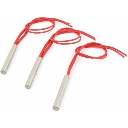 220V 200W Industry Mold Cartridge Heater Heating Element 9.5mm x 60mm 3Pcs